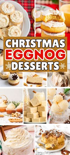 This jolly and festive Eggnog Desserts selection will bring so much joy and happiness to your friends and family this holiday season. From Eggnog Cupcakes, Eggnog Pudding to Eggnog Cookies and so many other Christmas Day desserts featuring the one and only – Eggnog! Recipes Using Eggnog Desserts, Eggnog Rice Pudding Recipe, Asian Christmas Desserts, Eggnog Squares, Recipes Using Egg Nog, Egg Nog Desserts Recipes, Eggnog Bars, Christmas Day Desserts