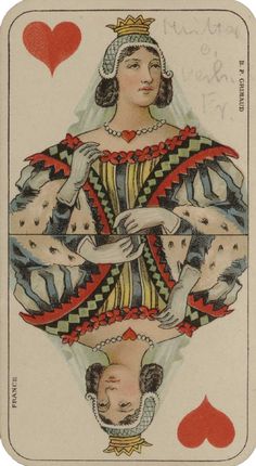 the queen of hearts playing card