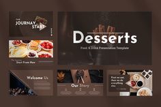 the desserts powerpoint presentation is ready to use