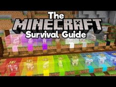 the minecraft survival guide is shown in this image, there are many different colors and shapes