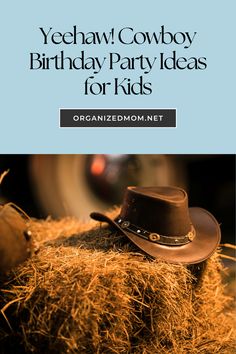 Throwing a cowboy-themed birthday party? Check out these fun ideas for decorations, games, and food to make your little one’s celebration unforgettable! Birthday Party Ideas For Kids, Party Ideas For Kids