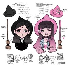 oh! I made this infographic about my #twinwitches a week ago, though I'd share it ! ⭐️ ( Names suggestions would be very much appreciated! ) ••• #ocs #illustration #drawing #doodle #characterdesign #witches Witch Drawing, Modern Witch, Witch Art, Witch Aesthetic, A Witch, Book Of Shadows, Pretty Art, Drawing Inspiration, Amazing Art