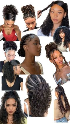 4b Curls, Quick Curly Hairstyles, Really Curly Hair, Curly Hair Hairstyles, Curly Hair Care Routine, Hairstyle Examples, Short Box Braids Hairstyles