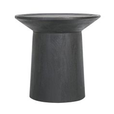 20 Inch Side End Table, Round Mango Wood Top, Cylindrical Base, Black By Casagear Home Living Room Decor Themes, End Table Round, Functional Interior, Condo Decor, Table 19, Side End Table, Counter Height Dining Table, Wood Pedestal, Table Round