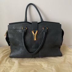 Ysl Cabas Leather Tote With Gold Hardware Bags Ysl, Saint Laurent Bags, Yves Saint Laurent Bags, Womens Tote Bags, Leather Tote, Gold Hardware, Yves Saint Laurent, Saint Laurent, Leather