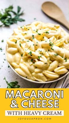 macaroni and cheese with heavy cream