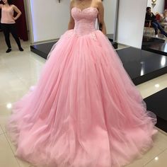 This Dress is fashionable for every occasion. the dress is made-to-order by professional tailors. You can choose from 50 colors, Regular sizes 2 to 16 and plus sizes 14w to 26W. Custom size is also available.. The product details: Color: Pink, Silhouette: Ball Gown, Neckline: Strapless, Waistline: Natural Waist, Length: Long, Primary Fabric: Soft Net Prom Modest, Pink Quinceanera Dresses, Pink Quinceanera, Pink Ball Gown, Quinceanera Dresses Pink, Prom Dresses Modest, Tulle Ball Gown, Sweet 16 Dresses, Pink Prom Dresses