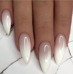 Ombre Nail Polish, Unghie Sfumate, Colorful Nails, Her Nails, Ombre Nail Designs, White Nail, Dream Nails, Fancy Nails, Chic Nails