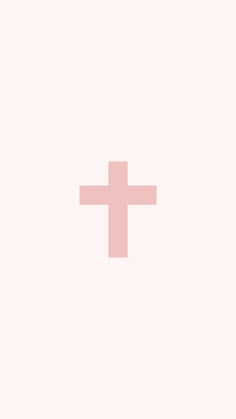 a pink cross on a white background