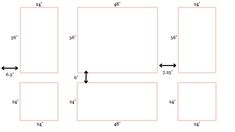 four square frames are shown with arrows pointing to the left and right sides, in different directions