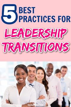 five best practices for leadership transitions