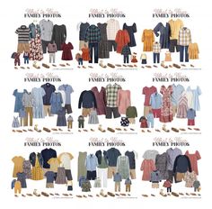 an image of family photos and clothes