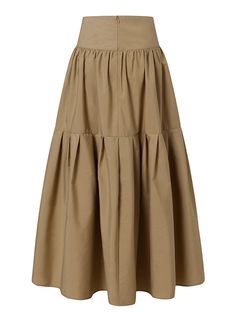 2023 Fashion High Waist Skirt Women Vintage Pleated Zipper Swing Long Skirt Casual Loose Solid A-line Party Beach Skirt Casual A-line Voluminous Skirt, Fitted Tiered Skirt In Solid Color, Fitted Solid Color Tiered Skirt, Non-stretch Pleated Tiered Skirt, Chic Solid Color Tiered Skirt, Flowy Tiered Skirt In Solid Color, Beige Non-stretch Tiered Skirt, Solid Color Tiered Gathered Mini Skirt, Non-stretch Solid Color Tiered Skirt