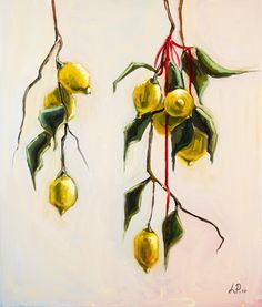 Painting by Yelyzaveta Petukhova Lemon Artwork, Nature Painting, Impressionism Painting, Post Impressionism, Painting Still Life, Impressionist Paintings, Post Impressionists, Artist Gallery