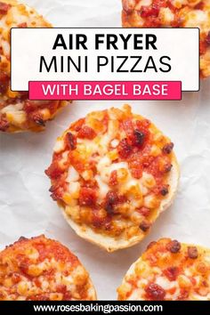 mini_bagels_pizza Pizza Bagels In Air Fryer, Bagel Bites In Air Fryer, Mini Bagel Bites, Mini Pizza Bagels, Mini Bagel Pizza, Bagel Pizzas, Lazy Dinners, Mini Bagels