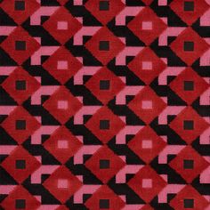 Search 77240 Dazzle Ship Velvet Pink & Black by Schumacher Fabric Traditional Wallpaper Indian, Speakeasy Decor, Wallpaper Indian, Flame Test, Beach Fabric, Velvet Pink, Blanket Design, Luxury Flooring, Schumacher Fabric