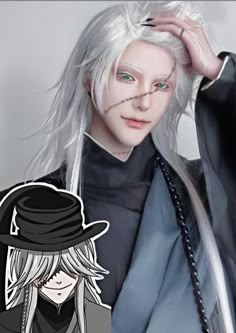 Undertaker Cosplay, Black Butler Undertaker, Seshomaru Y Rin, Character Cosplay, 19 Days Characters, Cosplay Boy, Naruto Cosplay