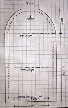 a drawing of a door with measurements for it