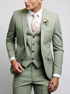 Prom For Guys, Prom Suits For Men, Cheap Suits, Suits Wedding, Reception Centerpieces, Black Sky, Sage Green Wedding, Dresses Formal Elegant, Linen Suits