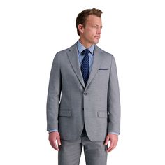 You'll look dapper in this men's J.M. Haggar tailored fit micro dobby suit separate jacket. Click on this MEN'S GUIDE to find the perfect fit and more! You'll look dapper in this men's J.M. Haggar tailored fit micro dobby suit separate jacket. Click on this MEN'S GUIDE to find the perfect fit and more! FEATURES Button closure Tailored Fit Long sleeves Flat pocketFABRIC & CARE Polyester, viscose rayon, elastane Dry clean Imported Size: 50 - Regular. Color: Grey. Gender: male. Age Group: adult. Plaid Suit, Glen Plaid, Looking Dapper, Viscose Rayon, Suit Separates, Sport Coat, Blazer Suit, Suit Jacket, Age Group