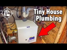 an air conditioner is shown with the words tiny house plumbing