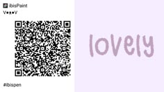 a qr code with the word lovey on it and an image of a barcode