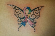 Tattoos Pictures, Memorial Tattoo Quotes, Ribbon Tattoos, Tattoo Signs, Bff Tattoos, Thigh Tattoos Women, Tattoo Portfolio