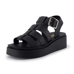 PRICES MAY VARY. Premium Vegan Leather upper Memory Foam padding Soft, Light, and Flexible outsole Adjustable buckle 2 Inch platform Step into these fashionable and comfortable platform sandals to carry you through your day with ease. These sandals feature a soft comfortable upper, and Memory foam padding. Fisherman Style, Sandal Platform, Comfy Shoes, Sandals For Sale, Platform Wedges, Platform Sandals, Shoes Online, Perfect Pair, Ankle Strap