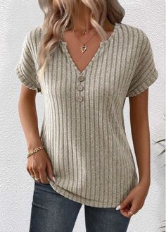 Color:Light Camel;Size:S;Size:M;Size:L;Size:XL;Size:XXL;Package Contents:1 X T Shirt;Occasion:Other;Style:Casual; Plus Size Kleidung, Casual Fall, Casual Wardrobe, Top Casual, Plus Size Tops, Casual T Shirts, Plus Clothing