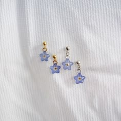 Forget Me Not Dangle Stud, Flower Resin Earring, Sterling Silver Stud, Floral Lover Gift, Small Stud Earrings, Gift for Her - Etsy Freetime Activities, Fantasy Earrings, Resin Earring, Small Stud Earrings, Flower Resin, Small Earrings Studs, Funky Jewelry, Jewelry Lookbook, Girly Jewelry