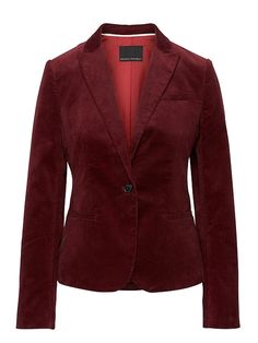 Banana Republic Womens Classic-Fit Corduroy Blazer Crimson Love Your Work, Womens Clothing Websites, Fall Clothing, Loose Fit Jeans, Over 50 Womens Fashion, Peak Lapel, Classic Style Women, Boots Women Fashion