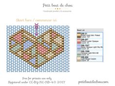 a cross stitch pattern for a heart