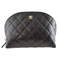 Chanel 24s Classic Zipped Case Black Caviar Pouch Makeup Toiletry Clutch Bag ********** Chanel ********** Brand: Chanel Size: Medium (8 X 5.75 X 4) Name: Classic Zipper Case Color: Black Style: Travel Make Up Beauty Bag Style #: Ap3995 B10583 C3906 Collection: 24s Material: Grained Calfskin Leather Metal Cc Logo On Front Light Gold Hardware Quilted Stitch Classic Pattern Zipper Zip Around Closure Travel Toiletry Make Up Beauty Bag Black Grained Calfskin Caviar Leather Material Inside Burgundy Qu Luxury Black Pouch With Zipper Closure, Designer Black Bag With Zipper Pouch, Designer Black Clutch With Zipper Closure, Luxury Coin Purse With Zipper For Daily Use, Luxury Rectangular Coin Purse With Zipper Closure, Designer Clutch With Zipper Pouch For Travel, Designer Travel Clutch With Zipper Pouch, Luxury Leather Coin Purse With Zipper, Designer Clutch Pouch With Zipper Closure