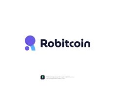 the logo for robittoinn is shown in purple and blue colors on a white background