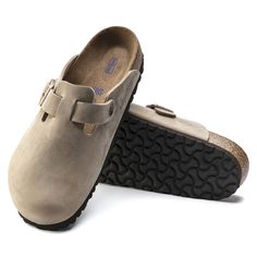 Birkenstock Boston Soft Footbed, Birkenstock Men, Suede Clogs, Boston Clog