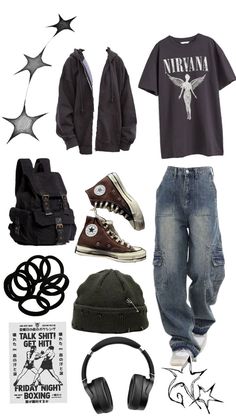 2000s Grunge Male, Emo Fits 2000s Men, Boy Styles Outfits, Skaterboys Aesthetic Outfit, Fall Outfit Inspo Aesthetic Men, Grunge 1990s Style, Men Outfit Collage, Light Grunge Outfits Men, Midwestern Emo Outfit Men