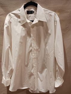 This is a Vintage Ike Behar 100% Cotton Long Sleeve Dress Shirt Sz 16/33. Made in the USA  this well constructed shirt features a straight collar, French cuffs and a curved hem. Measurements Length 33" Shoulders 20.5" Sleeves 24" When cuffs are folded. Chest 48" Mens Dress Shirts, Long Sleeve Cotton Dress, Mens Dress, Long Sleeve Shirt Dress, Tee Dress, Mens Shirt Dress, Dress Shirts, Dress Shirt, Men Dress