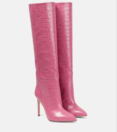 Repeat After Me, Texas Women, Pink Boots, Knee High Leather Boots, High Heels Shoes, Southern Belle, Fashion Week Street Style