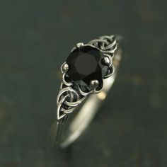 Gothic Adjustable Rings For Formal Occasion, Gothic Style Adjustable Rings For Formal Occasions, Adjustable Gothic Style Rings For Formal Occasions, Gothic Formal Adjustable Rings, Black Diamond Metal Jewelry, Gothic Metal Jewelry For Anniversary, Adjustable Gothic Ring Jewelry, Classic Black Metal Rings, Black Jewelry Promise Ring