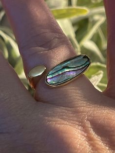 Abalone She'll Ring Abalone Ring, Abalone Jewelry, Shell Ring, Abalone Shell, Rings Statement, Eden, Statement Rings, Jewelry Rings, Shells