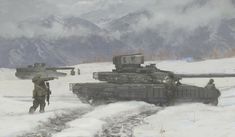 an image of tanks in the snow with caption that reads at least my invades have some fun o