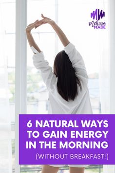 Eating a healthy and well-rounded breakfast is one way to gain energy in the morning, but it’s not the only way! You don’t have to rely on food to get you started in the morning. I’m here to share with you 5 easy ways you can do NOW to have energy in the morning without eating breakfast. #wellness #tips What Should You Eat First Thing In The Morning, Breakfast Foods That Give You Energy, How To Have More Energy In The Morning, How To Feel Energized All Day, Energizing Morning Yoga, Intermittent Fasting Diet, Cold Shower, Fasting Diet, Fitness Advice