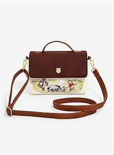 Loungefly Disney Winnie the Pooh Classic Art Crossbody Bag - BoxLunch Exclusive Winnie The Pooh Handbag, Danielle Nicole Disney, Stroller Hooks, Disney Bags, Loungefly Bag, Disney Bag, Loungefly Disney, Disney Winnie The Pooh, Cute Bags