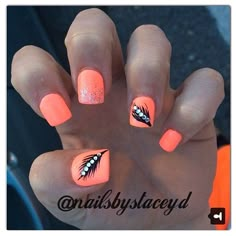 Feather Nail, Bright Nail Designs, Feather Nails, Nail Jewels, Bright Nails, Shellac Nails, Best Pictures