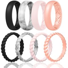 PRICES MAY VARY. COMFORTABLE – Egnaro silicone wedding bands have an awesome smooth ergonomic design on the top combined with a perfect comfort fit design on the inside. Don't worry to get a ring mark even wearing for a long time. PREMIUM SILICONE -Our rings are all made of pure medical grade silicone. They’re comfortable, smooth, non-conductive and definitely safe even for sensitive skin,not to be damaged from heavy work or strenuous exercise like electrical work , swimming, weight lifting ,etc Silicone Ring Women, Wedding Bands Women, Rubber Wedding Band, Silicone Wedding Band, Silicone Wedding Rings, Wedding Bands For Her, Heavy Work, Electrical Work, Medical Grade Silicone