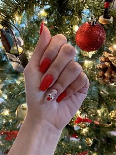 Winter Nails Acrylic, Cute Christmas Nails, Nails Christmas, Xmas Nails, Christmas Nail Designs, Classy Nails