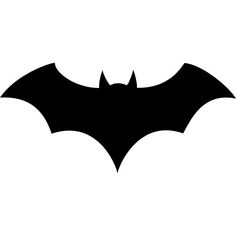 the silhouette of a bat on a white background