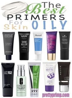 Primers For Oily Skin, Best Primer For Oily Skin, Best Primers, Matte Make Up, Primer For Oily Skin, Best Primer, Diy Kosmetik, Oily Skin Care