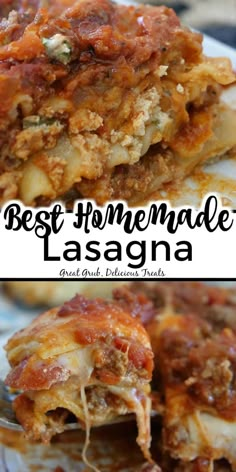 the best homemade lasagna recipe is so easy to make and it's delicious