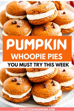 Best Pumpkin Whoopie Pies Ever—You Won’t Believe How Easy They Are Pumpkin Whoopie Pie Recipe, Whoopie Pie Filling, Soft Pumpkin Cookies, Pumpkin Whoopie Pies, Yummy Fall Recipes, Maple Cream, Pumpkin Cream Cheeses, Whoopie Pies, Best Pumpkin